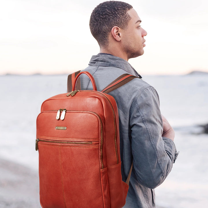 Minoru Women‘s Laptop Backpack Travel Bag —— Vermilion Fashion - BOSTANTEN