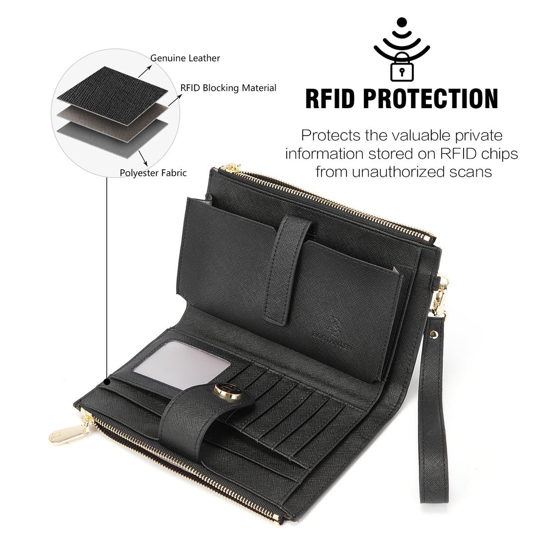 Rozenn  Slim Wallet Leather —— Multi-Function - BOSTANTEN