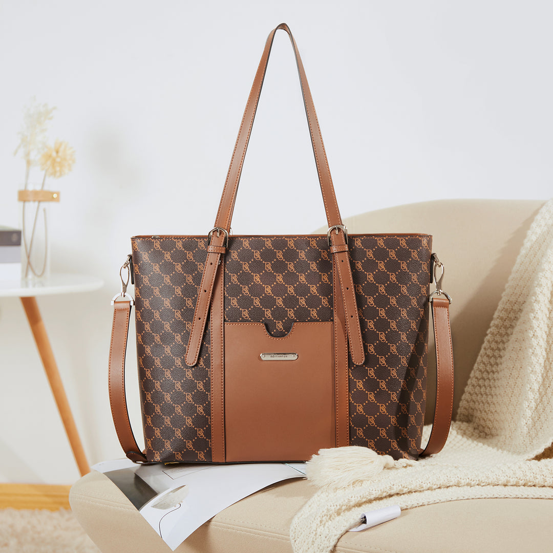 Carol  Women Briefcase  —  Vintage Tote - BOSTANTEN