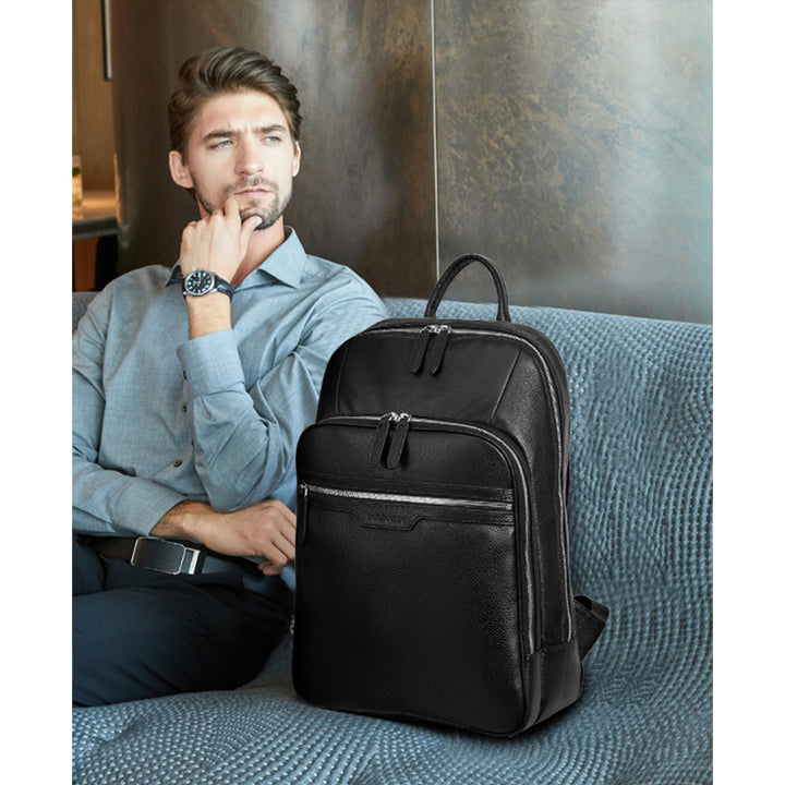 Nombongo 15.6 Laptop Leather Bag — Comfortable - BOSTANTEN