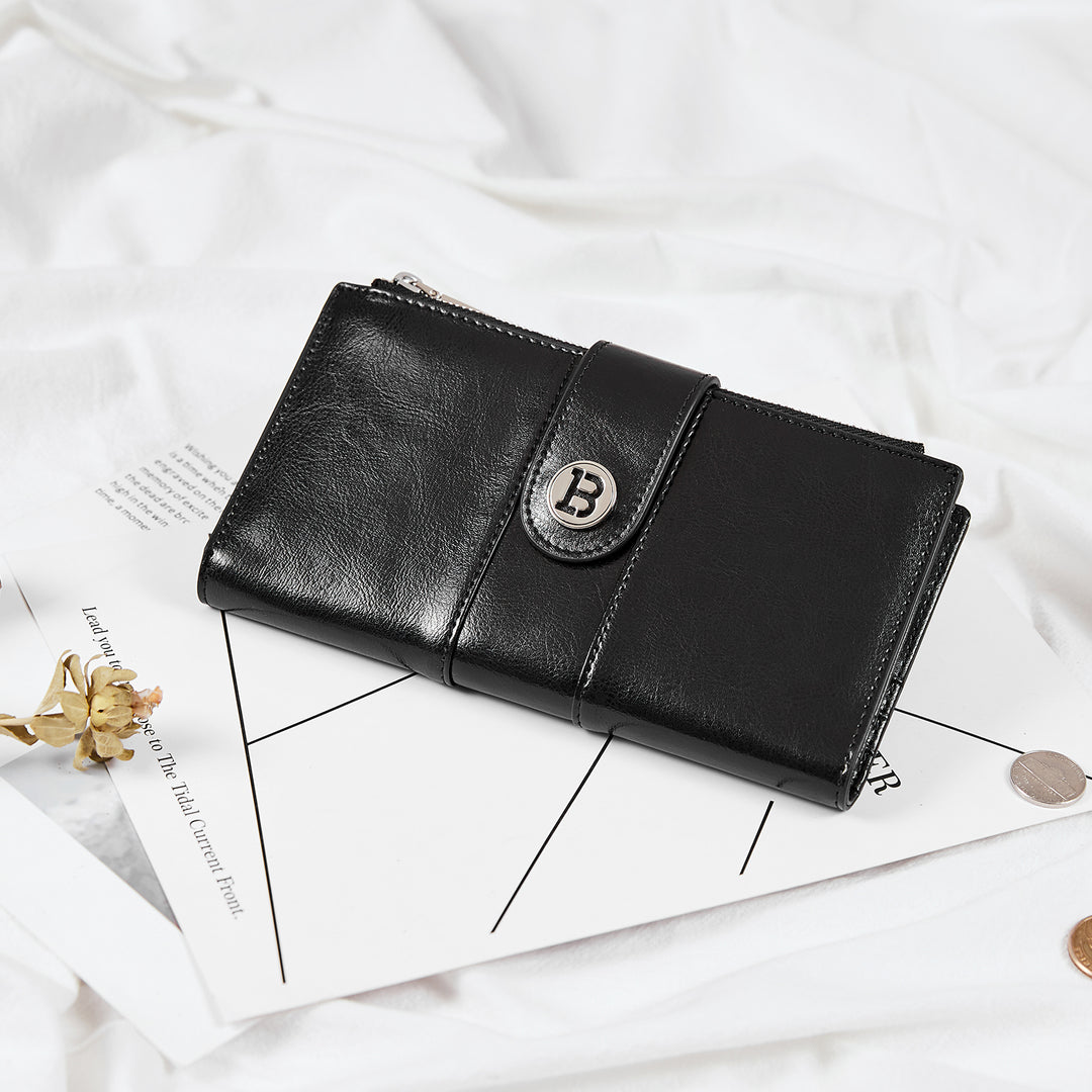 Lomy  Real Leather Wallet Womens — RFID Blocking - BOSTANTEN