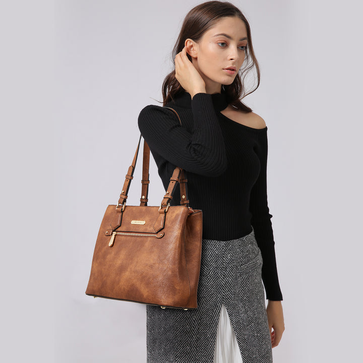 BOSTANTEN Damen Handtasche Kunstleder Schultertasche Weiche Designer Top Griff Geldbörsen 