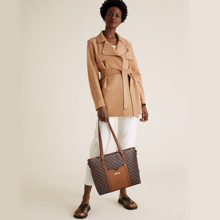 Carol  Women Briefcase  —  Vintage Tote - BOSTANTEN