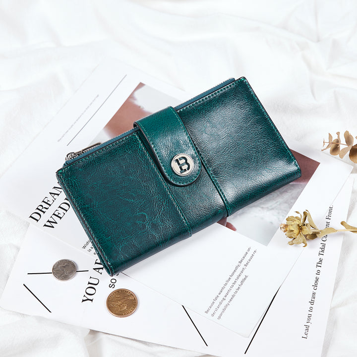 Lomy  Real Leather Wallet Womens — RFID Blocking - BOSTANTEN
