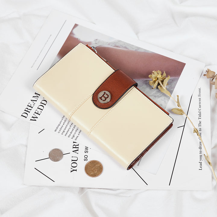 Lomy  Real Leather Wallet Womens — RFID Blocking - BOSTANTEN