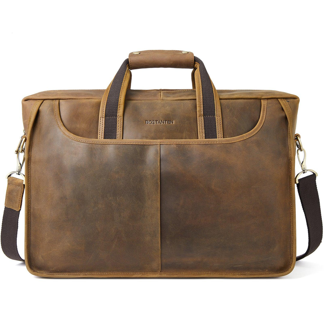 17 inch Men's Briefcase Messenger Bag — Business Lawyer - BOSTANTEN