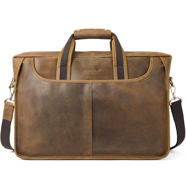 17 inch Men's Briefcase Messenger Bag — Business Lawyer - BOSTANTEN
