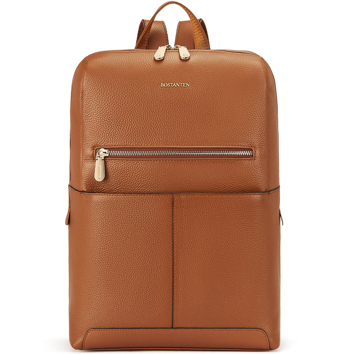 Vallis Lederrucksack mit mehreren Taschen für Damen 