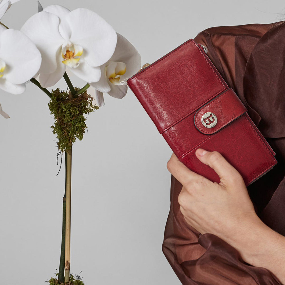 Lomy  Real Leather Wallet Womens — RFID Blocking - BOSTANTEN