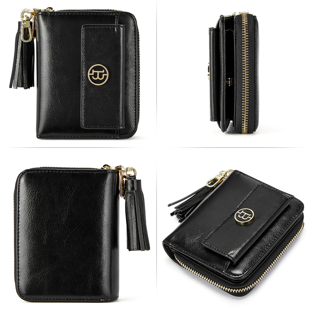 Lomy Small Coin & Card Purse With Tassel — Cowhide - BOSTANTEN