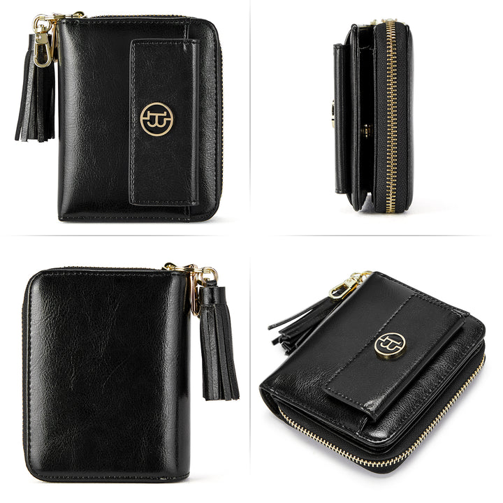 Lomy Small Coin & Card Purse With Tassel — Cowhide - BOSTANTEN