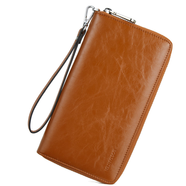 Rozenn Wallets with Wristlet Clutch