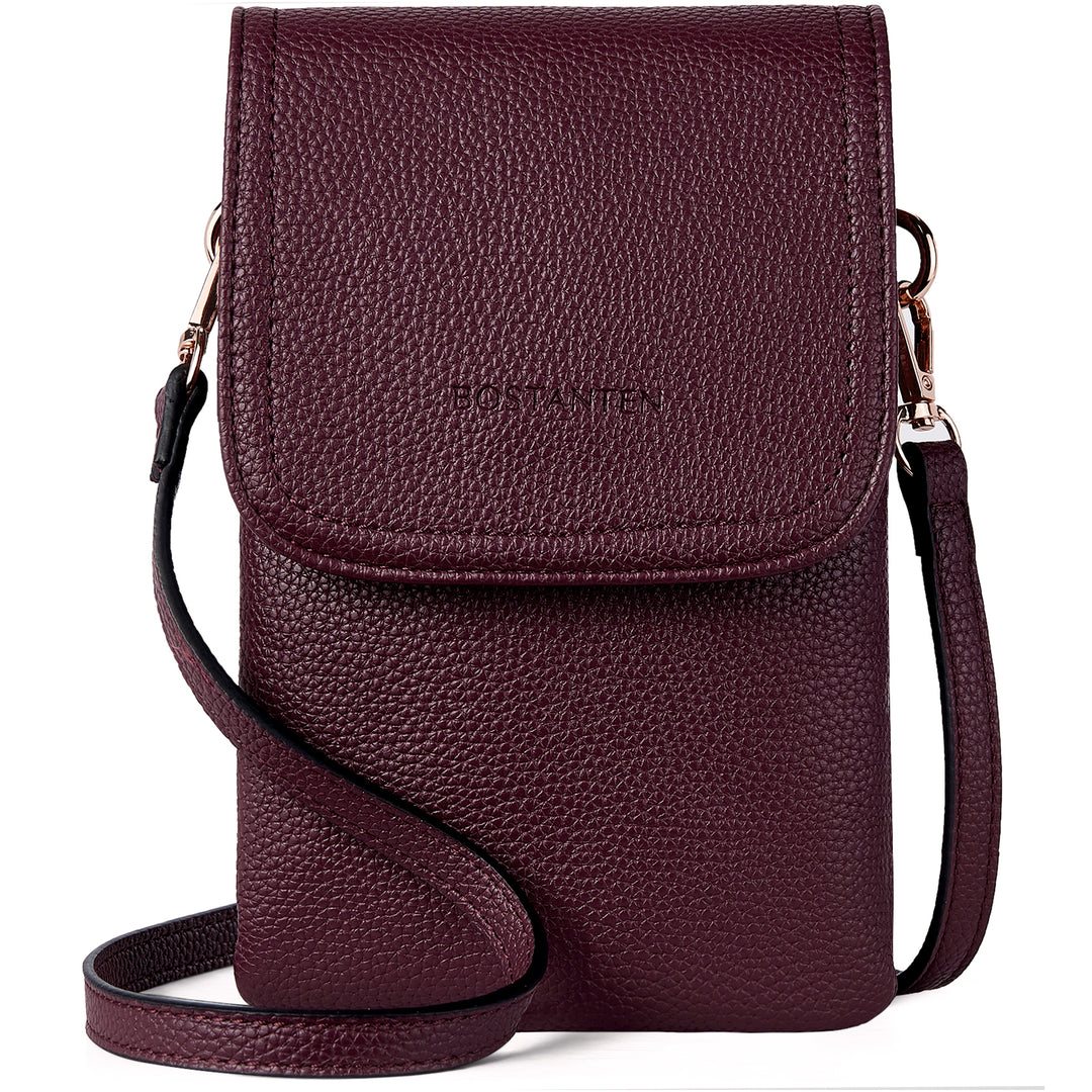 Evelyn Leather Crossbody Phone Wallet For Women —— Boudoir Style