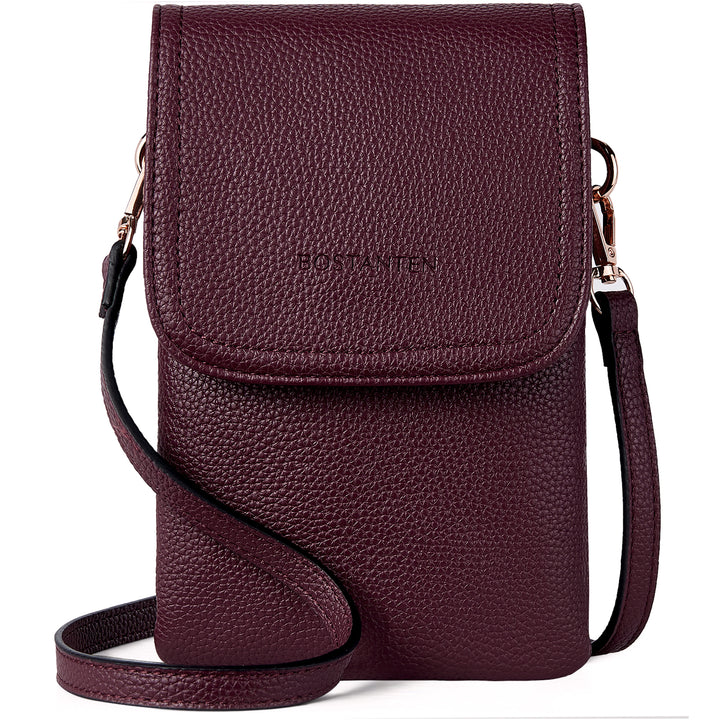 Evelyn Leather Crossbody Phone Wallet For Women —— Boudoir Style