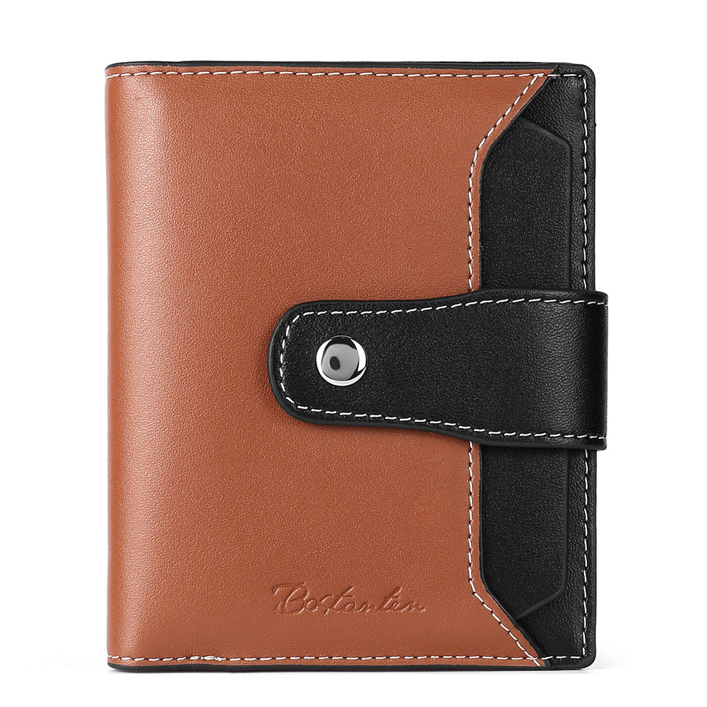 Lnna Small Wallet Zippered Checkbook Cover — ID Window - BOSTANTEN