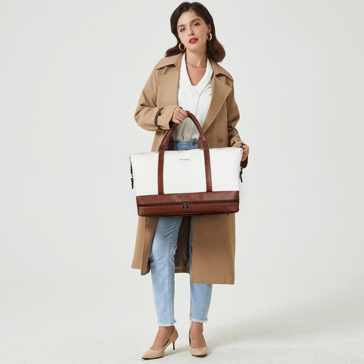 Zenobe Canvas Weekender Bag for Women