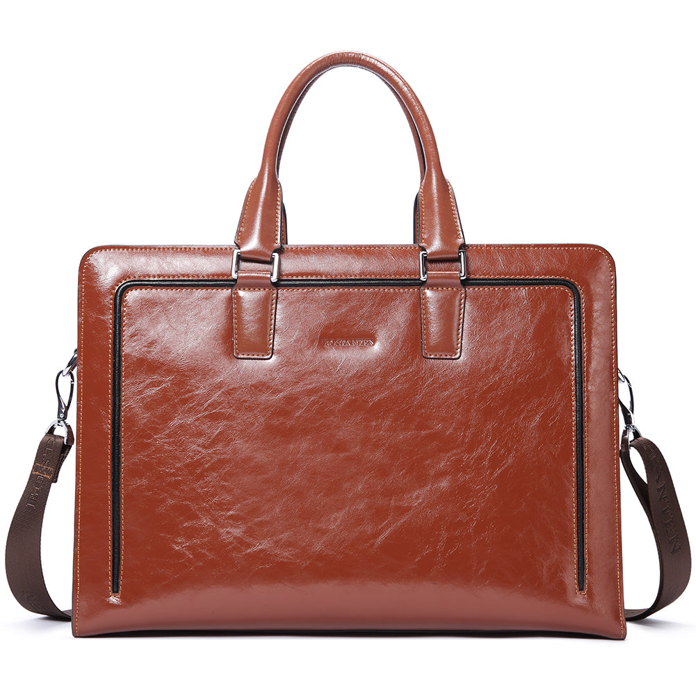Carol Designer Briefcase For Women — Italian Leather