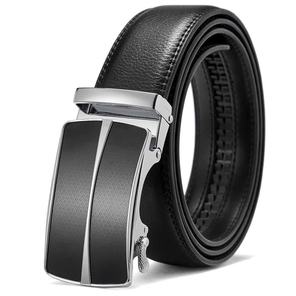 BOSTANTEN Leather Ratchet Dress Belt - BOSTANTEN