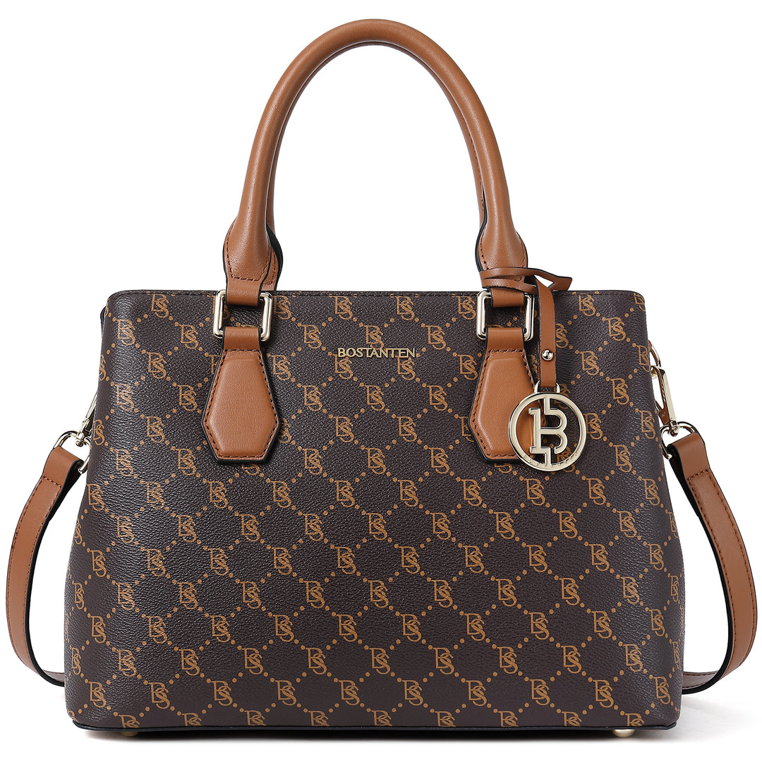 BOSTANTEN Women Leather Handbag Designer Top Handle Satchel Shoulder Tote Bags Crossbody Purses - BOSTANTEN