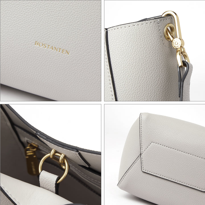 BOSTANTEN Ledergeldbörsen und Handtaschen für Damen Designer Hobo Bucket Bag Modische kleine Umhängetaschen 