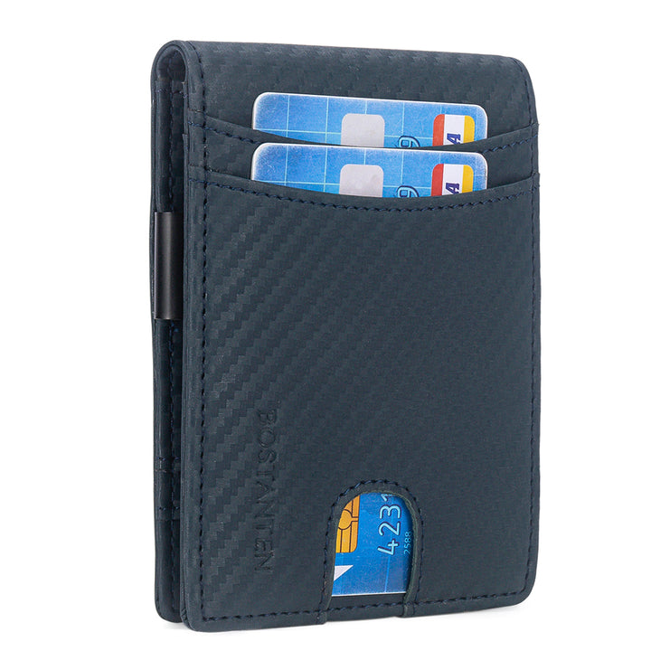 Rozenn Checkbook Wallet Men Bifold —— Slim - BOSTANTEN