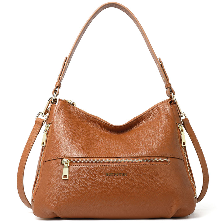 BOSTANTEN Women Handbags Leather Concealed Carry Purses And Handbags for Women Handgun Crossbody Hobo Bags - BOSTANTEN