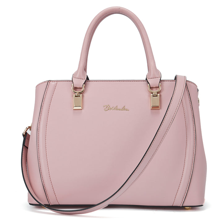 BOSTANTEN Women Leather Handbag Designer Top Handle Satchel Shoulder Bag Crossbody Purse - BOSTANTEN
