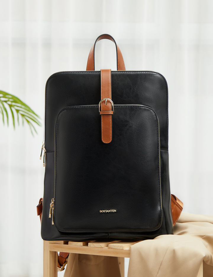 Vrba Leather Backpacks with Laptop Compartments for Women