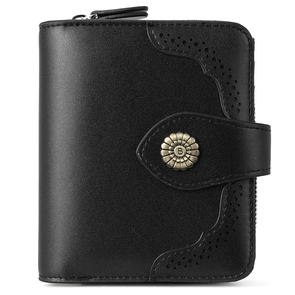 Rozenn  Full Grain Leather Money Clip Wallet —— Small Bifold - BOSTANTEN