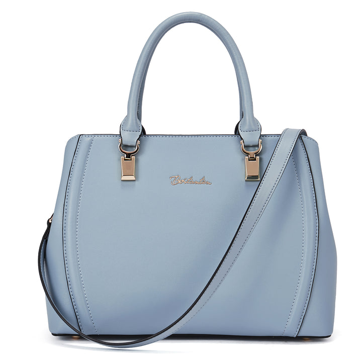 BOSTANTEN Women Leather Handbag Designer Top Handle Satchel Shoulder Bag Crossbody Purse - BOSTANTEN