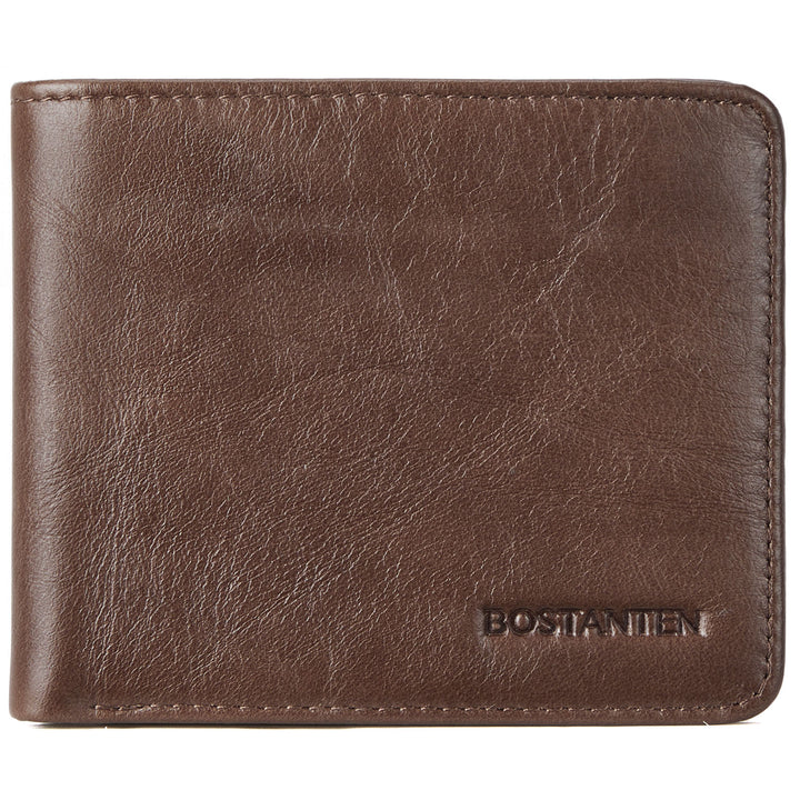 Slim Italian Leather RFID Wallet for Men - Keep Your Cards Safe and Secure