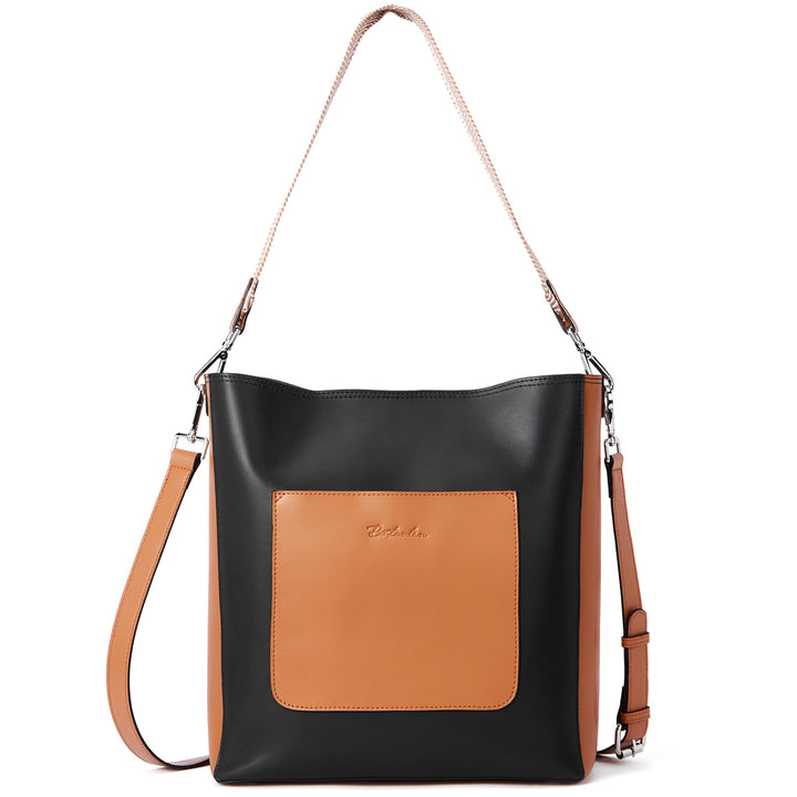 BOSTANTEN Handbags for Women Genuine Leather Designer Hobo Tote Purses Shoulder Crossbody Bucket Bags - BOSTANTEN