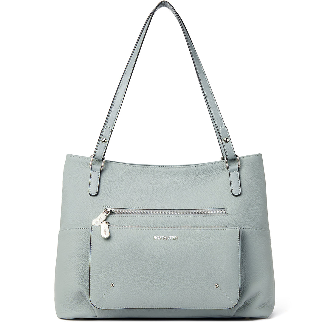 BOSTANTEN Women Handbag Leather Designer Satchel Pures Soft Hobo Bags Shoulder Top Handle Tote Work Bag - BOSTANTEN