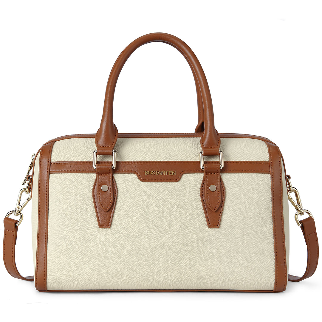 BOSTANTEN Womens Handbags Genuine Leather Designer Tote Bag Ladies Top Handle Bag Crossbody Satchel Purse - BOSTANTEN