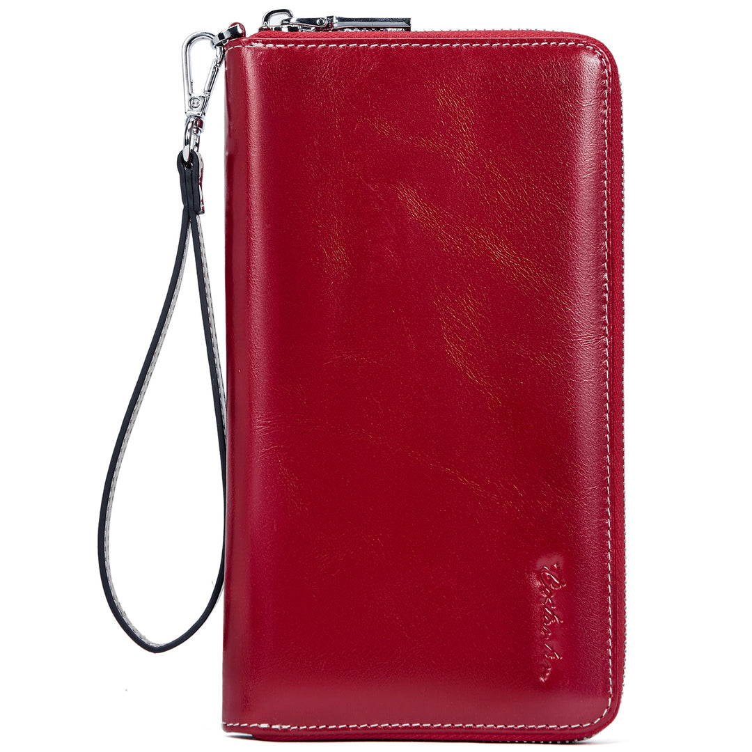 Rozenn Wallets With Checkbook Holder —— Zipper - BOSTANTEN