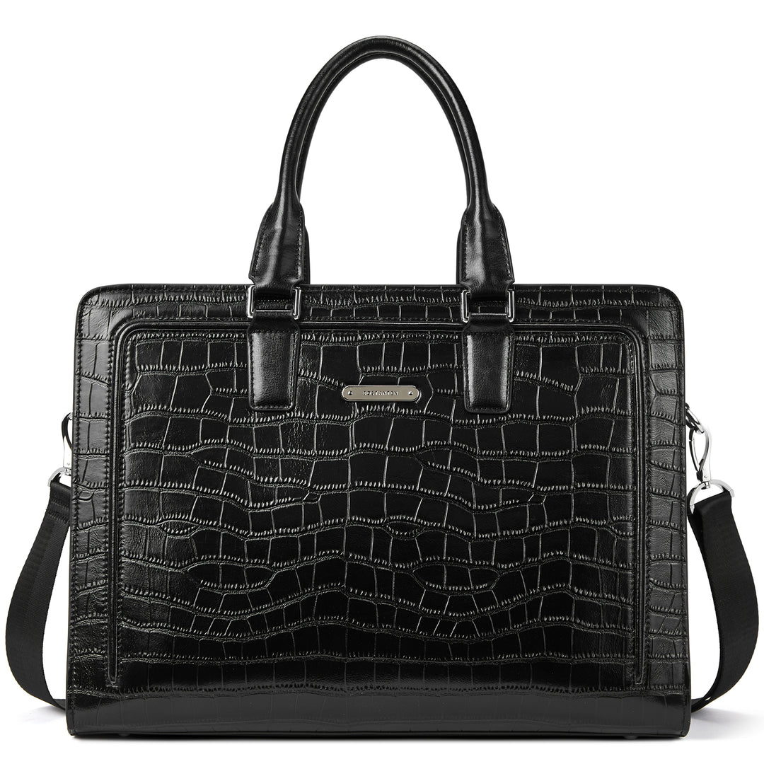 Carol Designer Briefcase For Women — Italian Leather