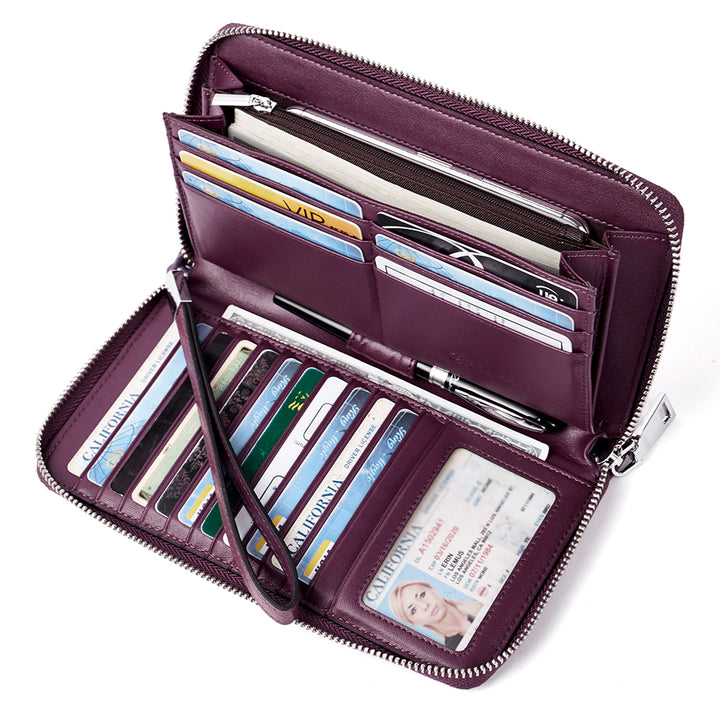Rozenn Wallets With Checkbook Holder —— Zipper - BOSTANTEN