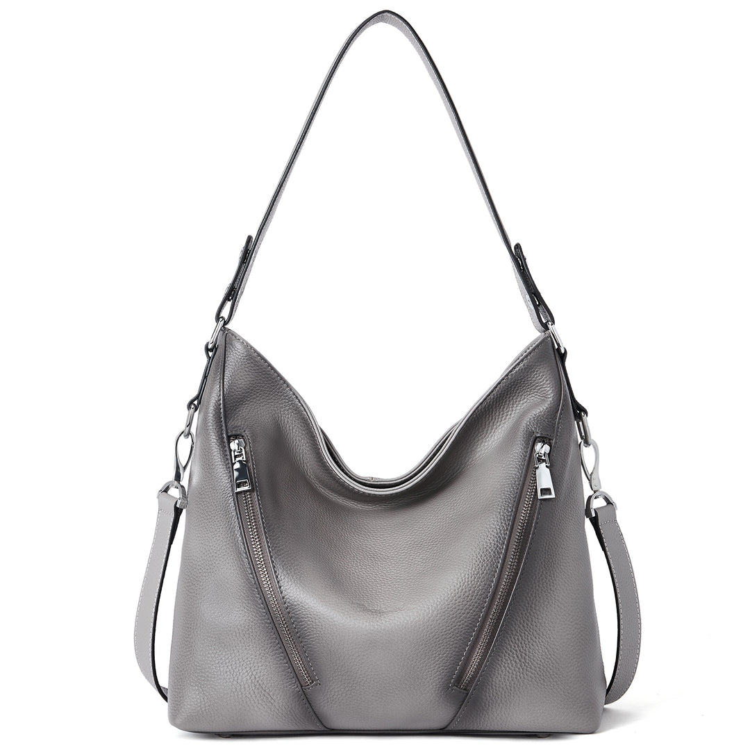BOSTANTEN Women Leather Handbag Designer Hobo Purses Shoulder Bag - BOSTANTEN