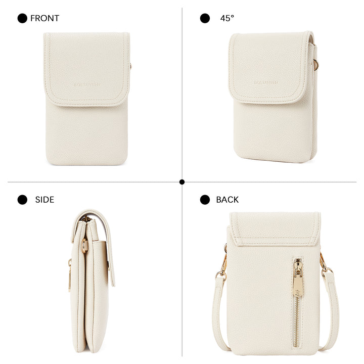 Evelyn Leather Crossbody Phone Wallet For Women —— Boudoir Style