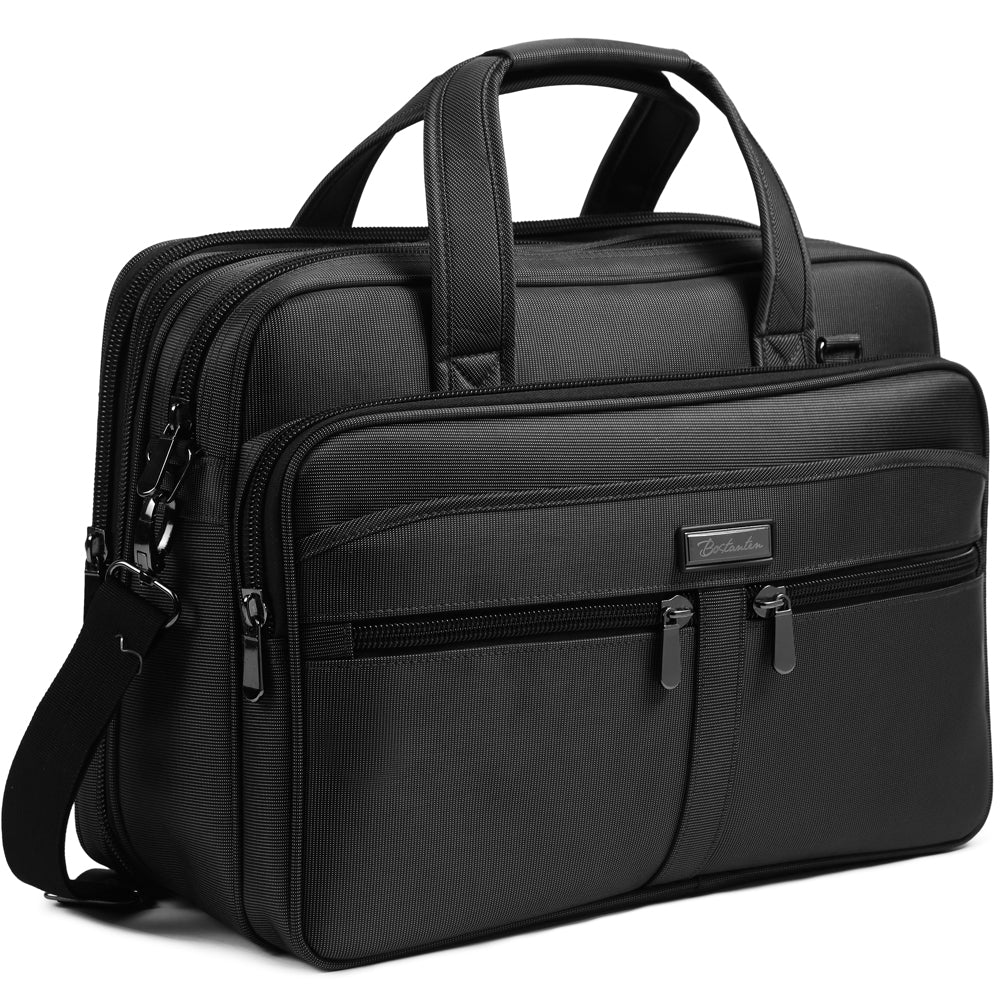 BOSTANTEN Laptop Bags 17 inch Briefcase for Men Water-resistant Lightweight Large Business Travel Case - BOSTANTEN