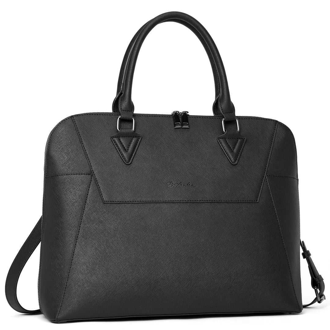 Jasmina  Women's Leather lawyer Briefcase — Henna