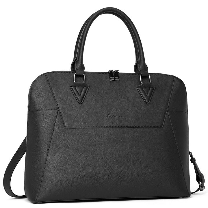 Jasmina  Women's Leather lawyer Briefcase — Henna