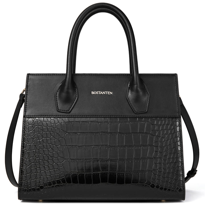 BOSTANTEN Women Handbags Genuine Leather Top Handle Satchel Purse Fashion Work Daily Tote Bags - BOSTANTEN
