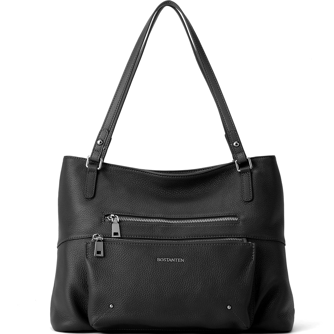 BOSTANTEN Women Handbag Leather Designer Satchel Pures Soft Hobo Bags Shoulder Top Handle Tote Work Bag - BOSTANTEN