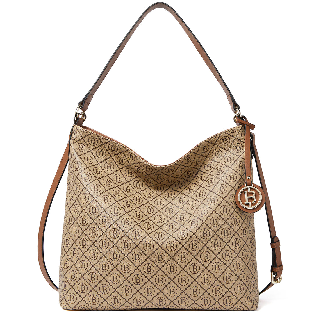 BOSTANTEN Hobo Bags for Women Genuine Leather Purses Designer Signature Handbags Ladies Tote Purses - BOSTANTEN