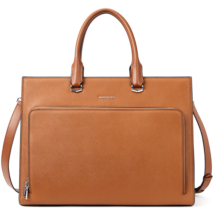 Machk Women's Briefcase Tote — Classic Black Design - BOSTANTEN