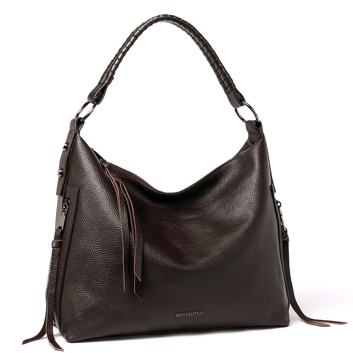BOSTANTEN Leather Handbags for Women Concealed Carry Hobo Bags Shoulder Crossbody Purse - BOSTANTEN