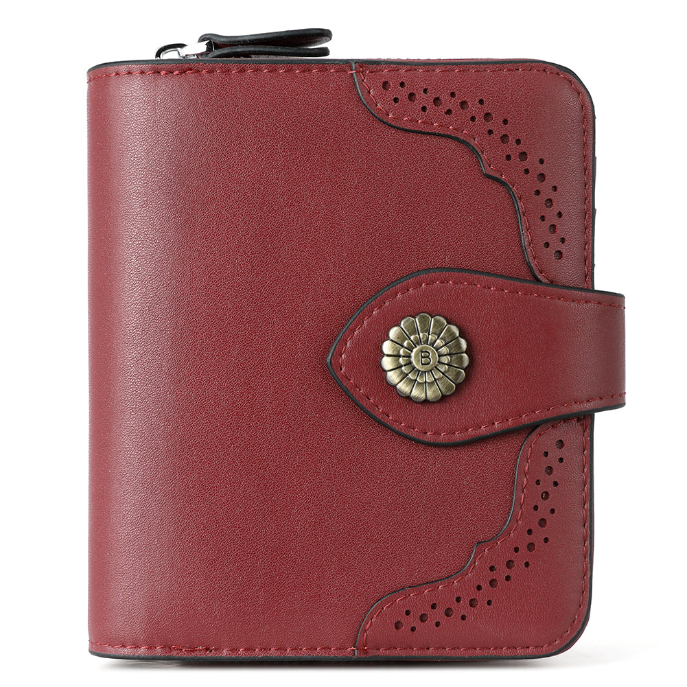 Rozenn  Full Grain Leather Money Clip Wallet —— Small Bifold - BOSTANTEN