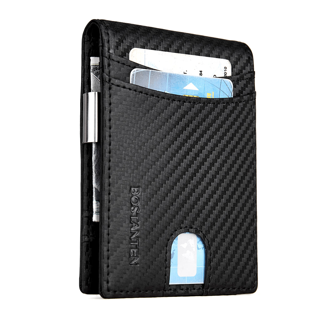 Rozenn Checkbook Wallet Men Bifold —— Slim - BOSTANTEN