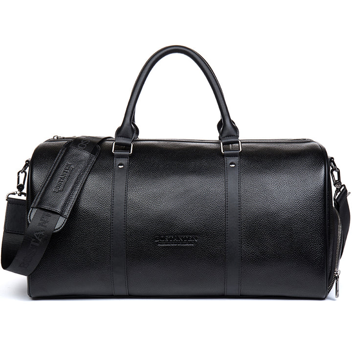 BOSTANTEN Genuine Leather Travel Weekender Overnight Duffel Bag Gym Sports Luggage Tote Duffle Bags For Men - BOSTANTEN